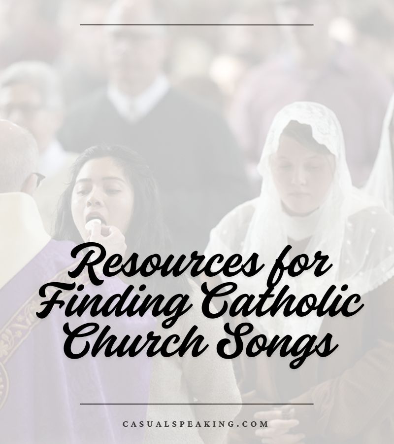 Resources for Finding Catholic Church Songs