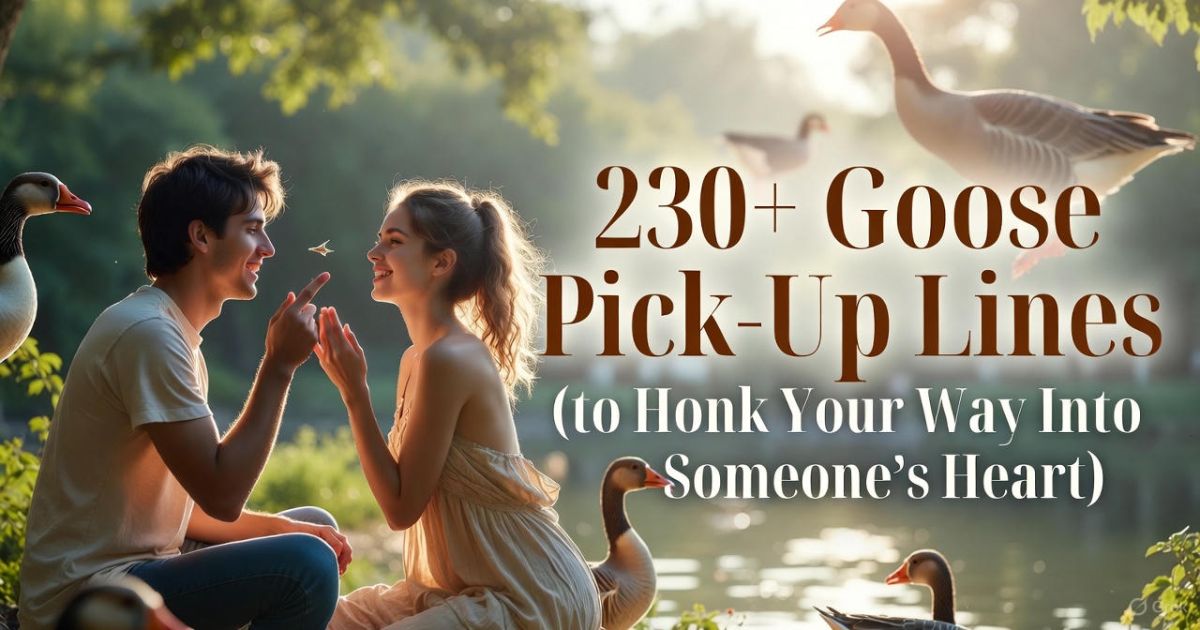 Goose Pick-Up Lines